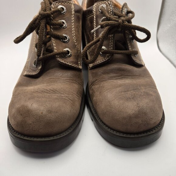 St John's Bay Womens Size 7.5 Vintage Chunky Block Heel Lace Up Oxford Shoes Y2K - Picture 7 of 12